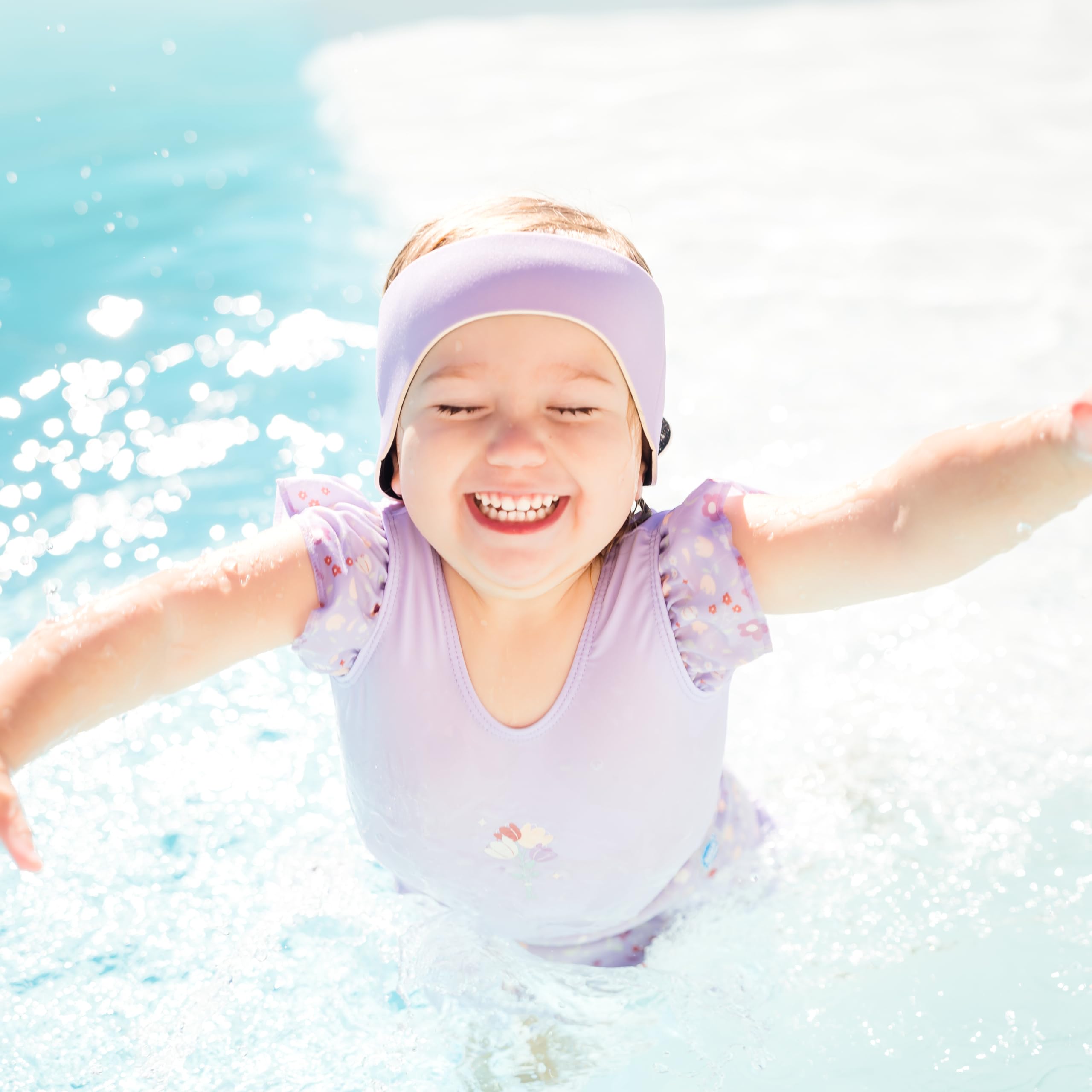 Splash About Happy Nappy kostium kąpielowy z falbankami, kolor liliowy, 6-12 miesięcy