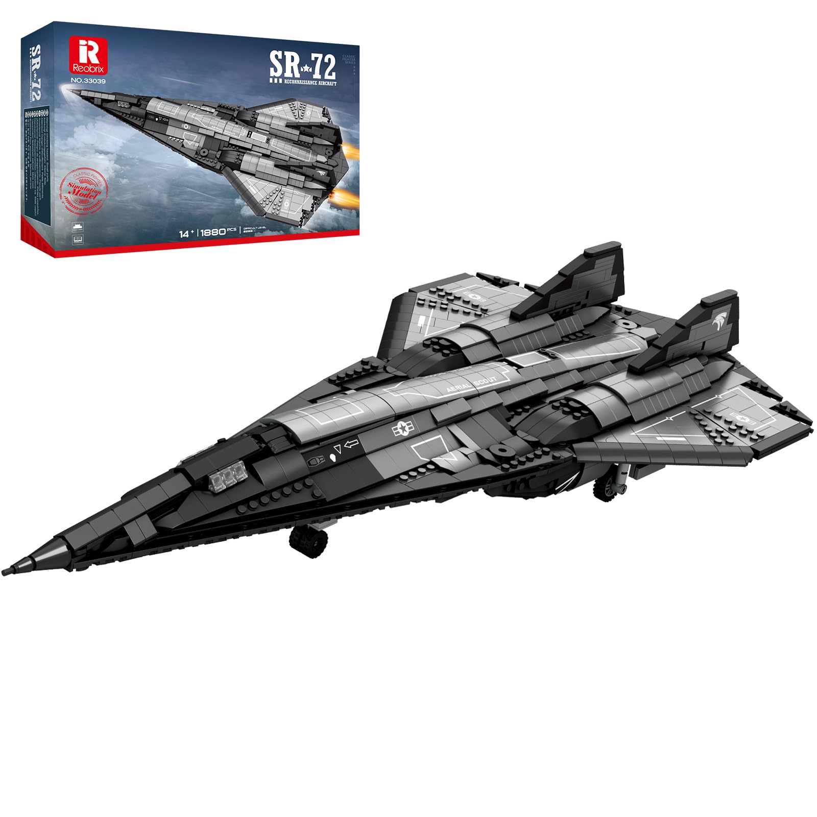 Amazon.com: Reobrix SR-72 Reconnaissance Fighter Jet Building Set