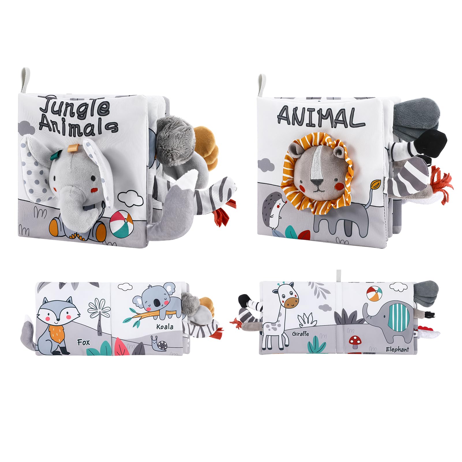 For Baby Shower Gift Fish Toys 0 6 12 18 Months,Touch Feel Crinkle Cloth Books For Babies Infant Newborn 0 3 Months Baby Girl Boy Shower Gifts Toys, Soft Teething Stroller Toy,Easter Gift