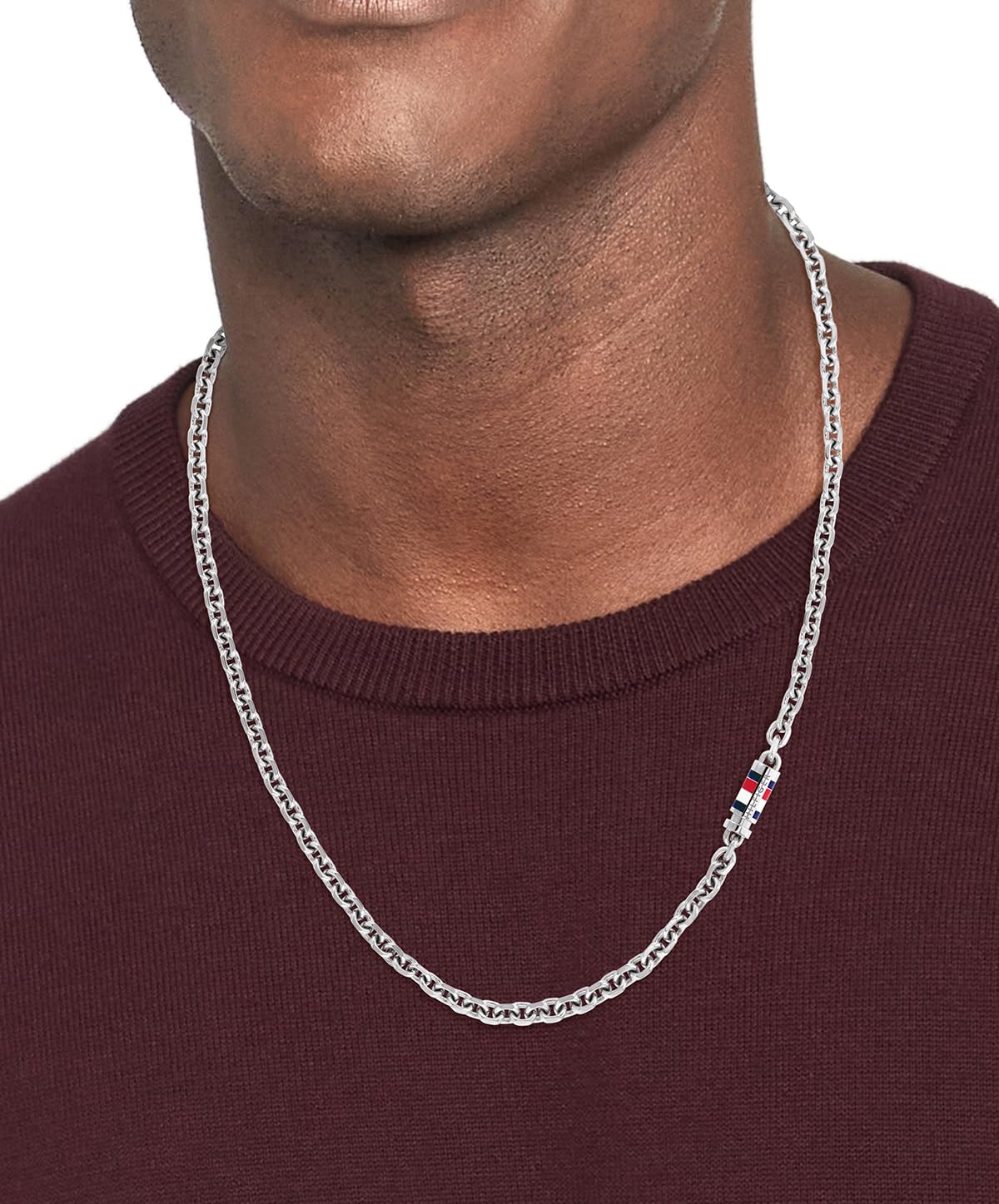 Tommy Hilfiger Biżuteria męski łańcuszek naszyjnik ze stali nierdzewnej - 2790650
