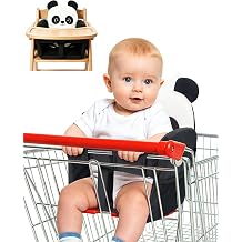 KAKIBLIN Padded Shopping Cart Seat Cover for Baby, Grocery Cart Cover | Restaurant High Chair Cover, Padding Adjustable Baby Seat for Baby Infant Toddler, Machine Washable