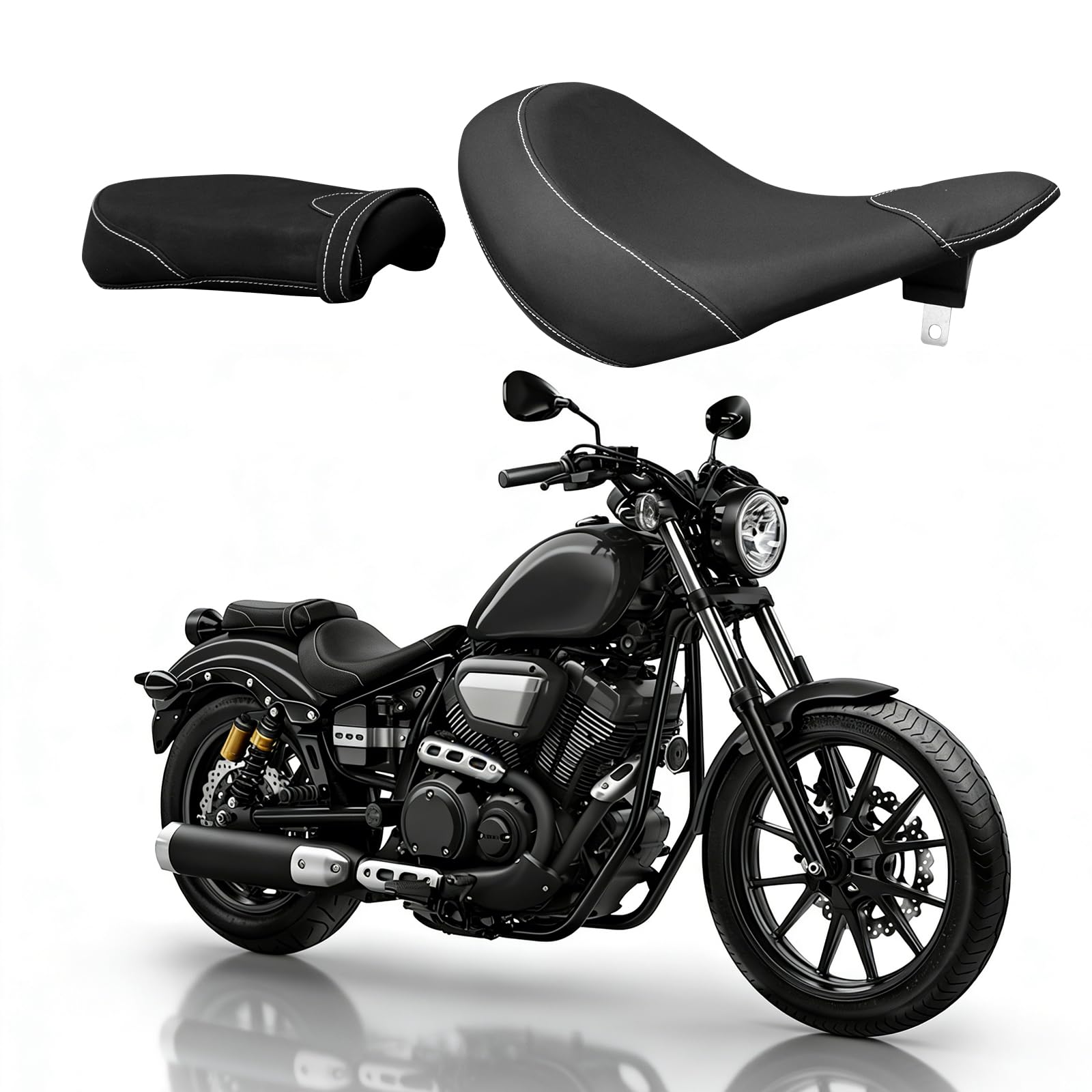 Yamaha Bolt 専用 ボバースタイル シングルシート Amazon | BIGKON ヤマハ XV950R シート ボルト950 カスタムソロシート
