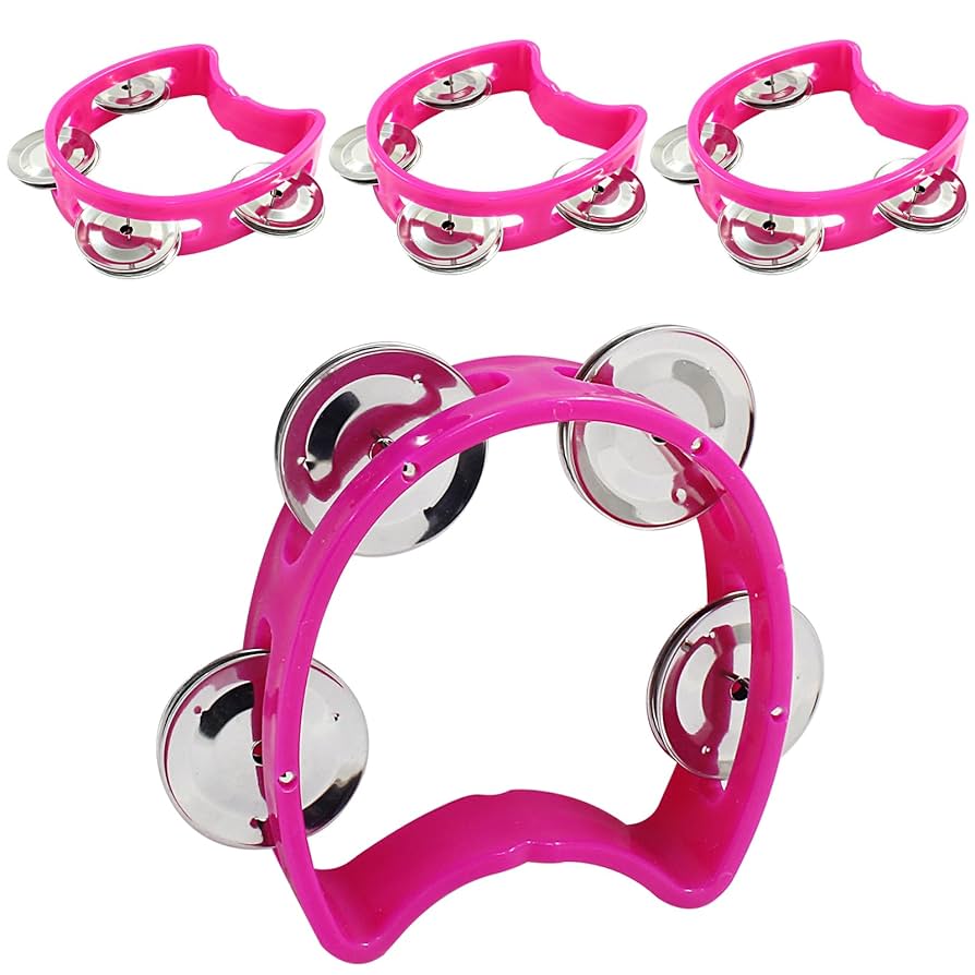 ma 様 ♡tambourine♡ Amazon.com: 5 Pieces Petal Shaped Tambourine Plastic