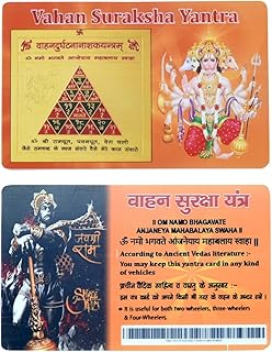 SVV INNOVATIONS 24 Vahan Suraksha Yantra with Panchmukhi Hanuman Ji for Car, Bike, Truck | Powerful Vehicle Protection Yantra | Anti-Accident Energy Shield | Dashboard Safety Yantra-picture-30