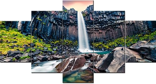 Vista 369 de Paisaje de 5 piezas pintura sobre lienzo