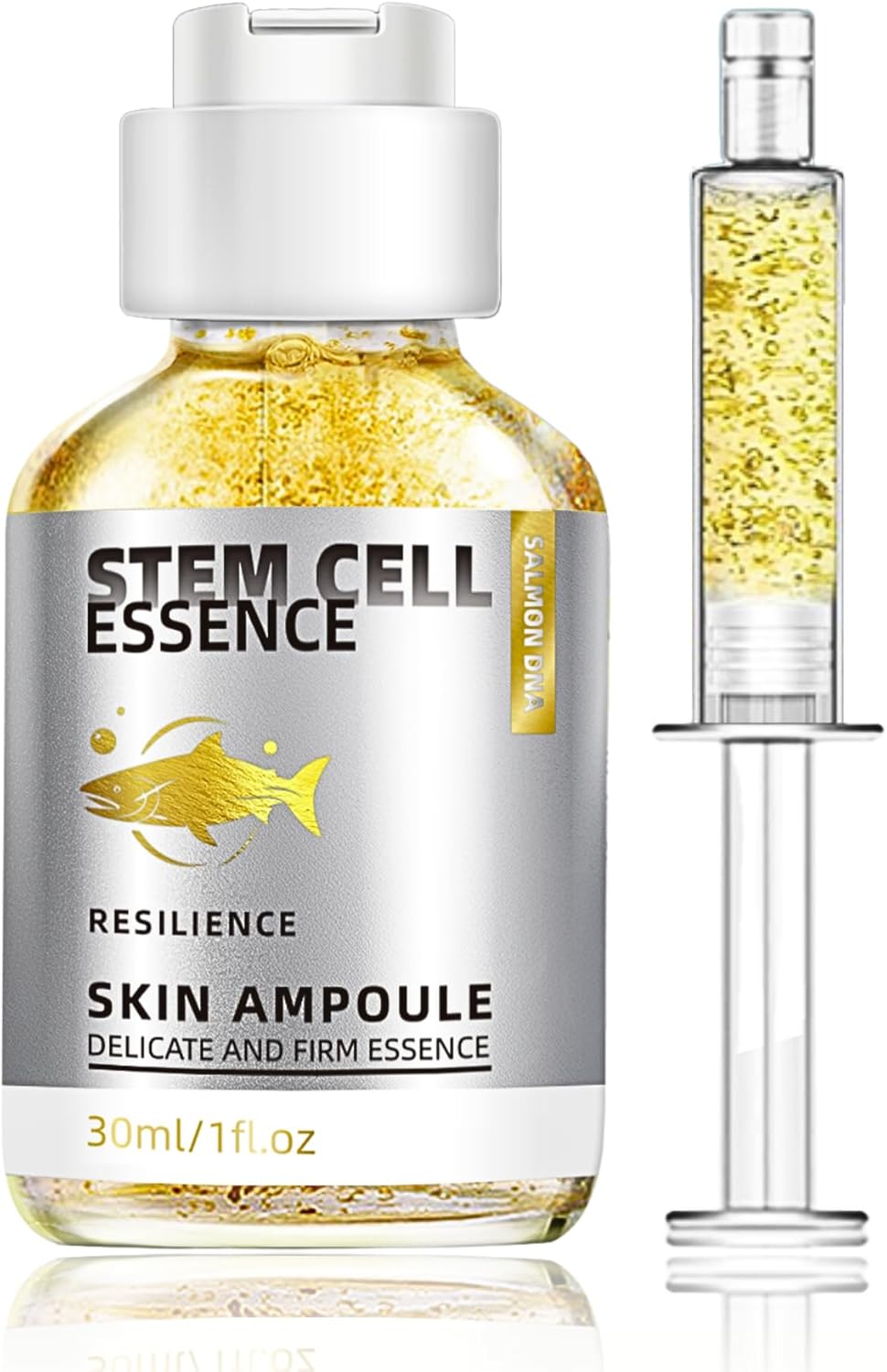 Stem Cell Salmon DNA Serum Ampoule, Microneedling Serum with PDRN Serum, Anti Aging Serum for Face Fine Lines Smoothing, Deep Repair & Renew Skin, Brighten Skin Tone, 30ml