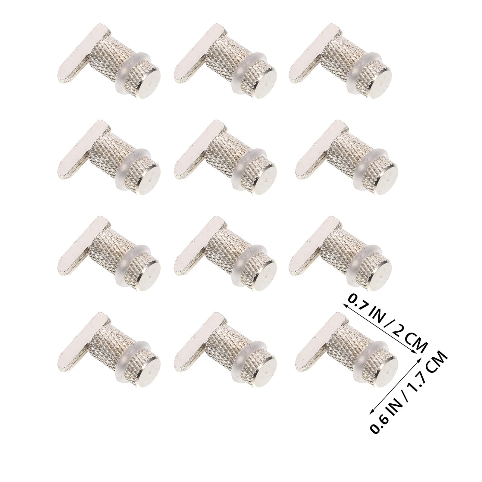Lurrose 20 Pezzi Pioli di Supporto per Mensole in Metallo, Clip per Ripiani di Mobili, Staffe per Scaffalature, Adatti per Armadi, Librerie e Mobili Fai da Te