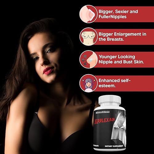 Miniatura 2 de Agrandamiento natural de pezones NIPPLEXAN. Obtén pezones más grandes y senos más llenos crece pezones redondos, llenos y sensibles. 60 tabletas