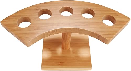 Miniatura 10 de BambooMN Soporte de bambú natural de 16.3 pulgadas, ancho y oblongo, para restaurantes, eventos de catering, fiestas o bufés, con capacidad para