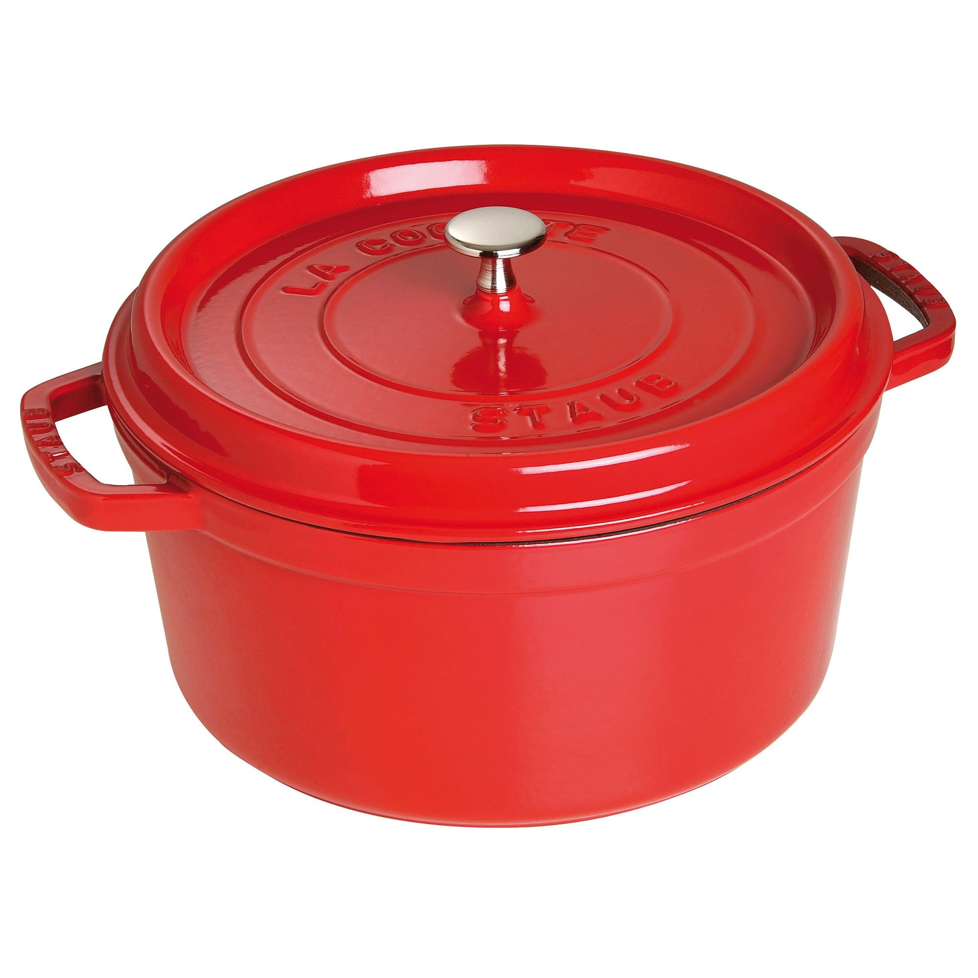 Staub Cast Iron Round Cocotte 7-quart in Cherry