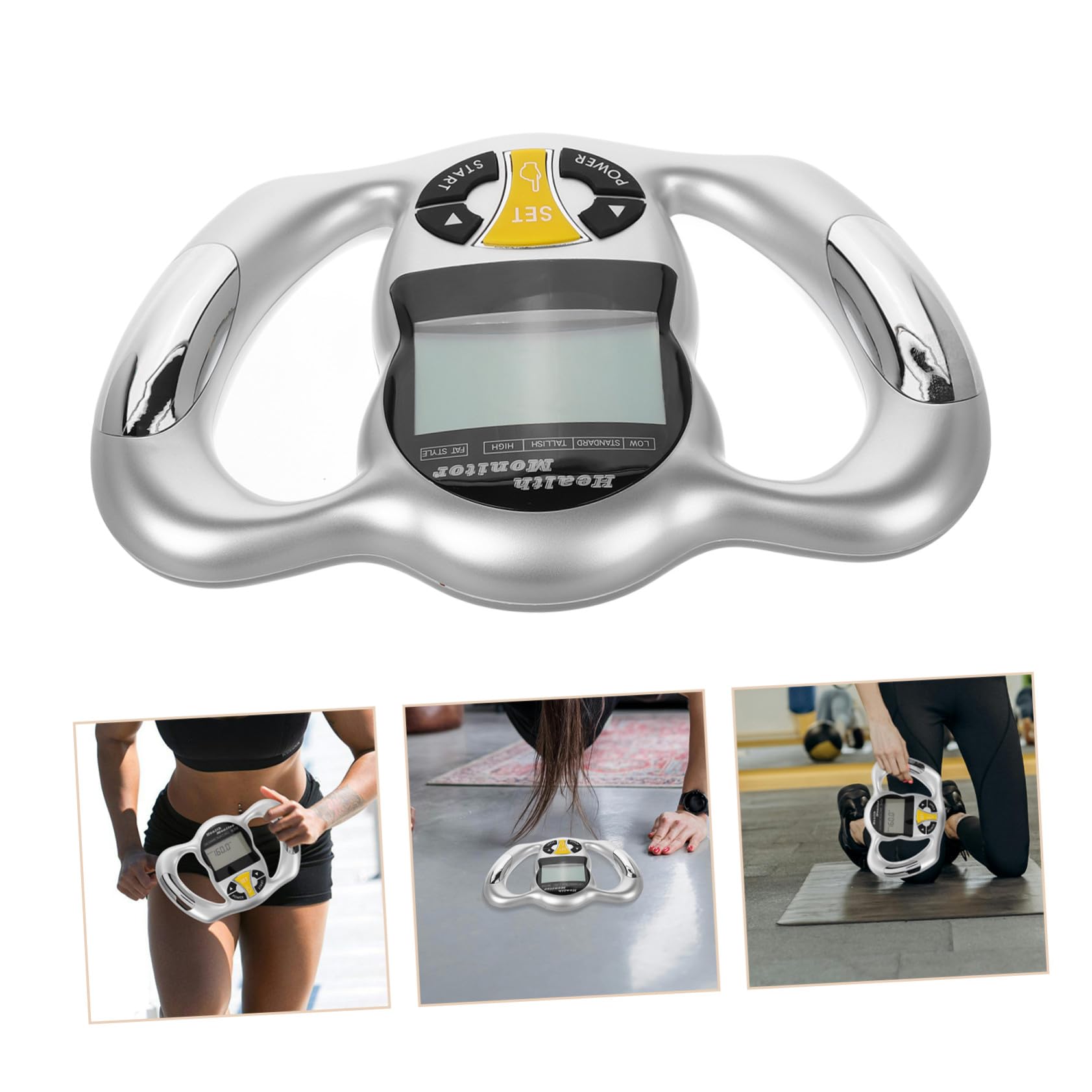 Homoyoyo Monitor Portátil de Grasa Corporal Digital Analizador de Grasa y Calorías de Mano para Uso Personal y Profesional