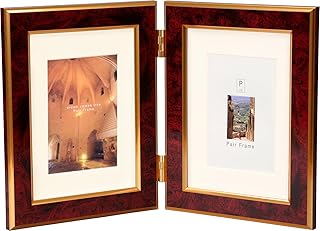 VANJOH フォトフレーム ペアフレーム 2L 縦 ワイン PF-2LWT-CW