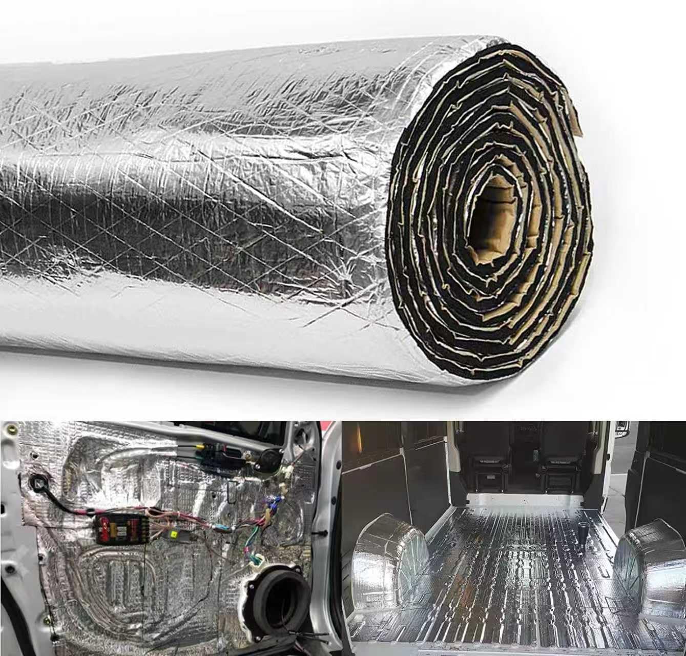 10mm Tappetino Isolante per Auto Autoadesivo per Opel Manta GSe ElektroMOD 2021, Isolamento Acustico Impermeabile Ignifugo Stuoia Antirombo Antivibrante