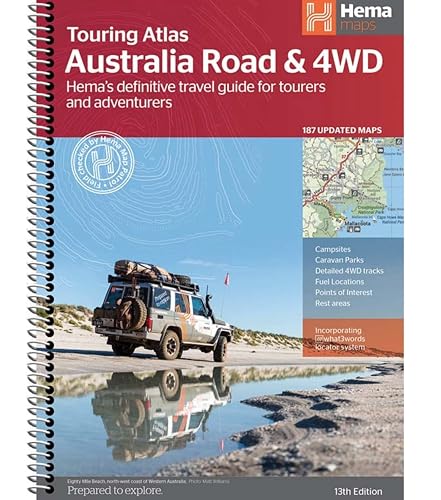 Australia Hema Road &amp; 4WD Touring Atlas A4 SPIRAL-BOUND