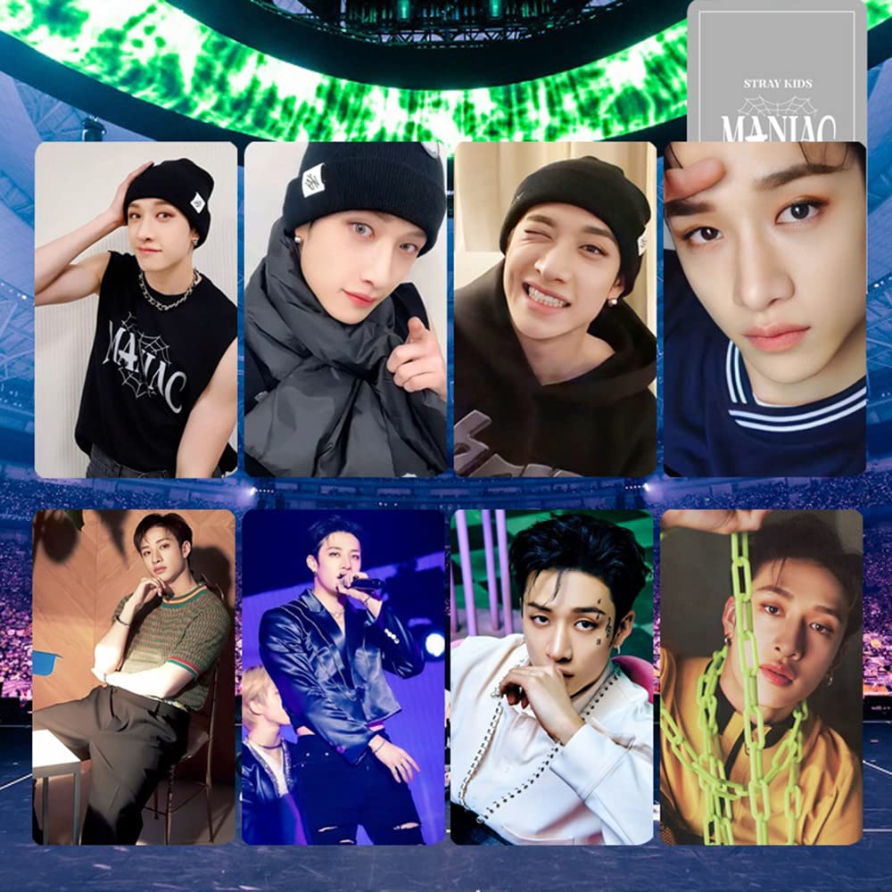 K-POP+アジア Stray Kids - Bangchan collectbook pcholder BK+WH set KPOP Stray Kids Maniac Photocard Holder 3 Inch Mini Photo