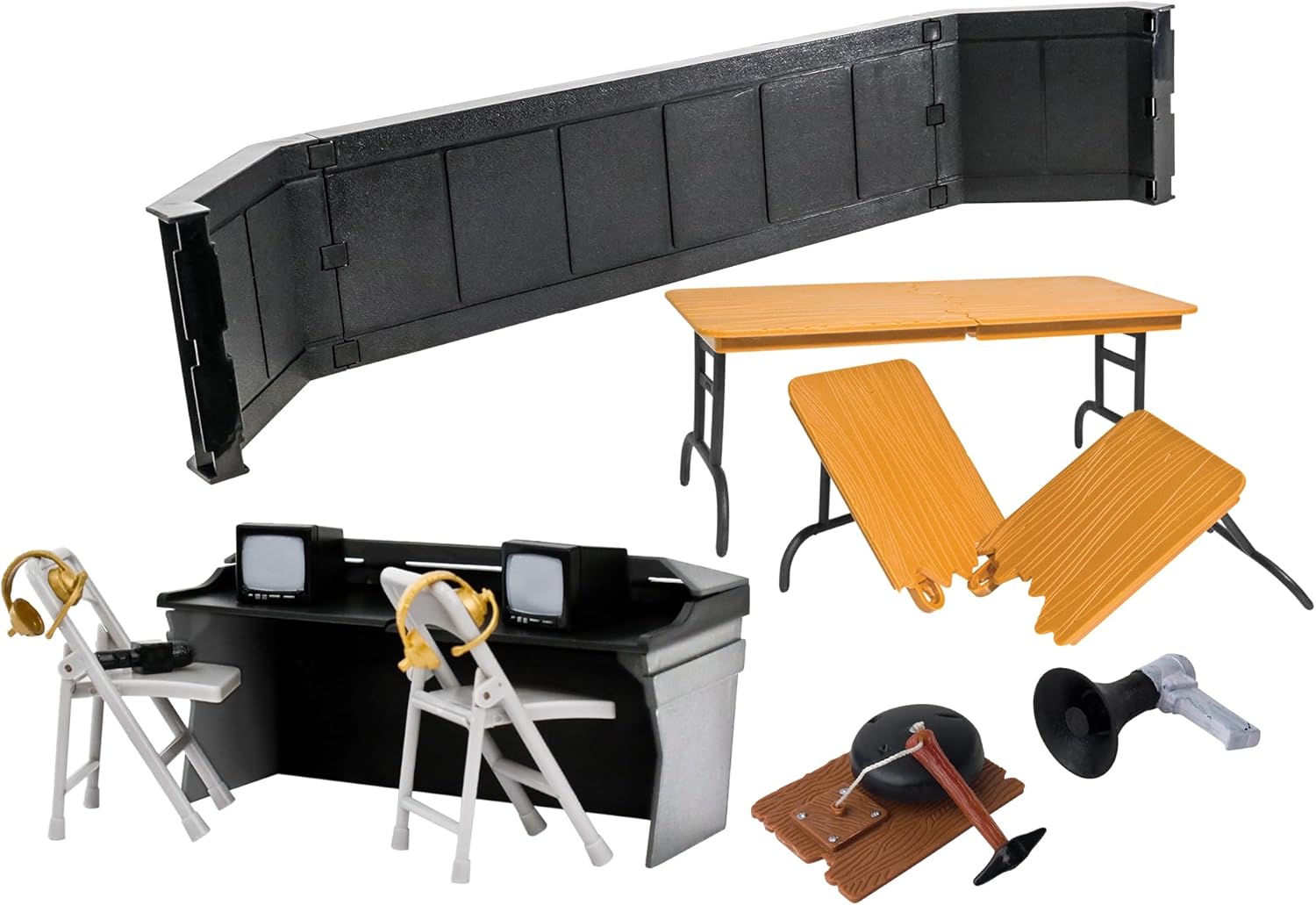 Commentators Corner Playset for Wrestling Figures