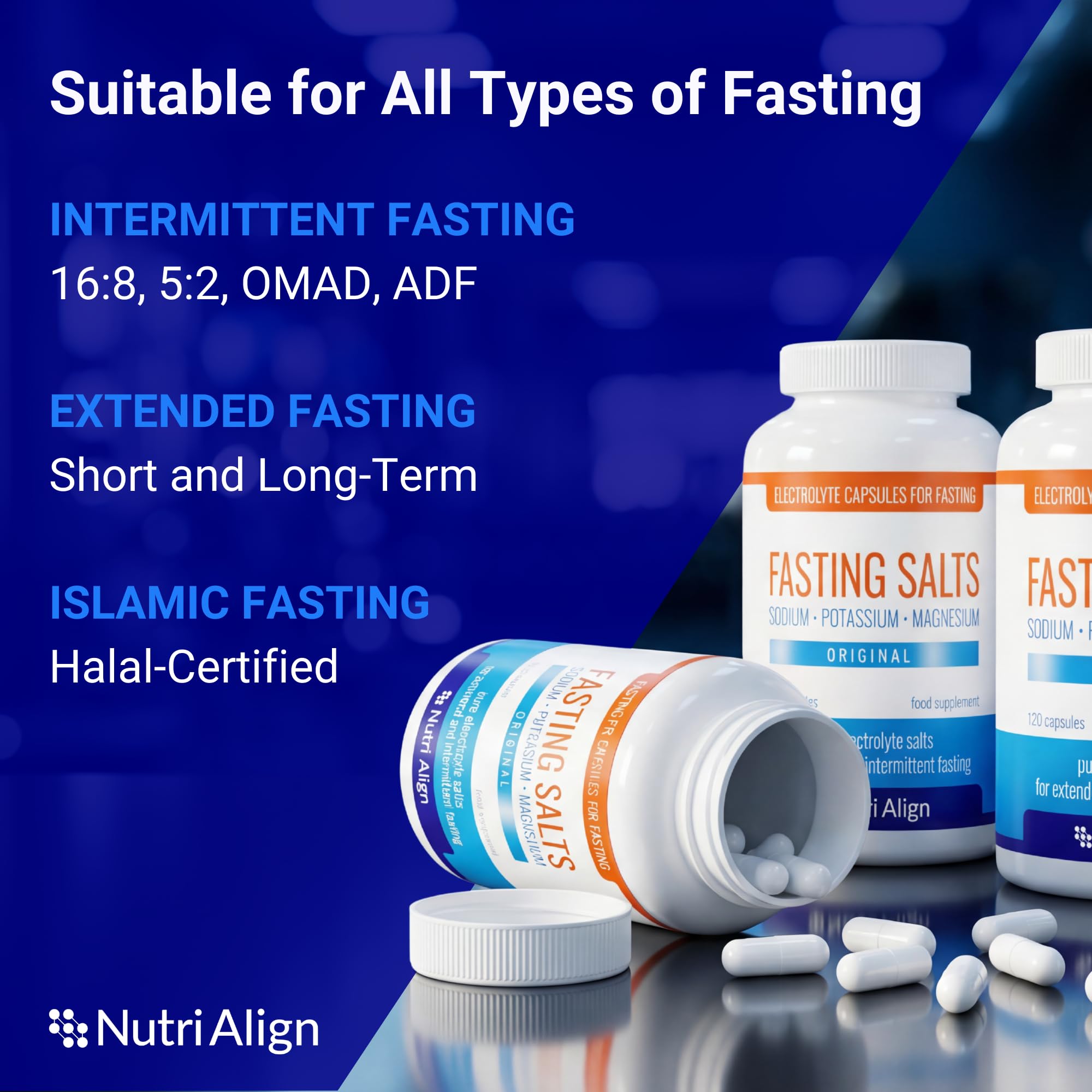 Nutri-Align Fasting Salts Electrolytes Original | 120 Capsules — Amazon image 3