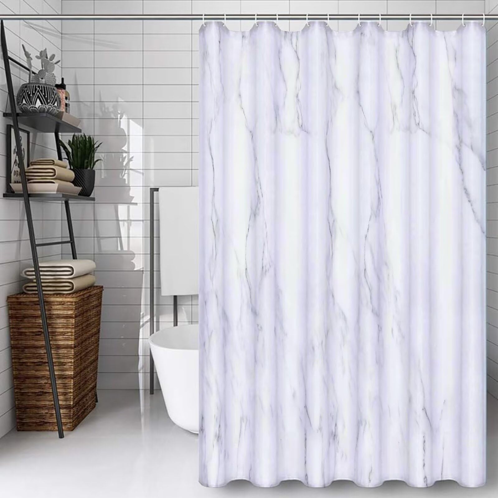 Rideau de douche moderne en polyester tissu haute densité modèle D#304