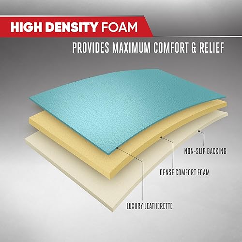 Miniatura 5 de Motor Trend Fundas de asiento para automóviles, camiones, SUV, paquete de 2 fundas de asiento de automóvil acolchadas de piel sintética color menta