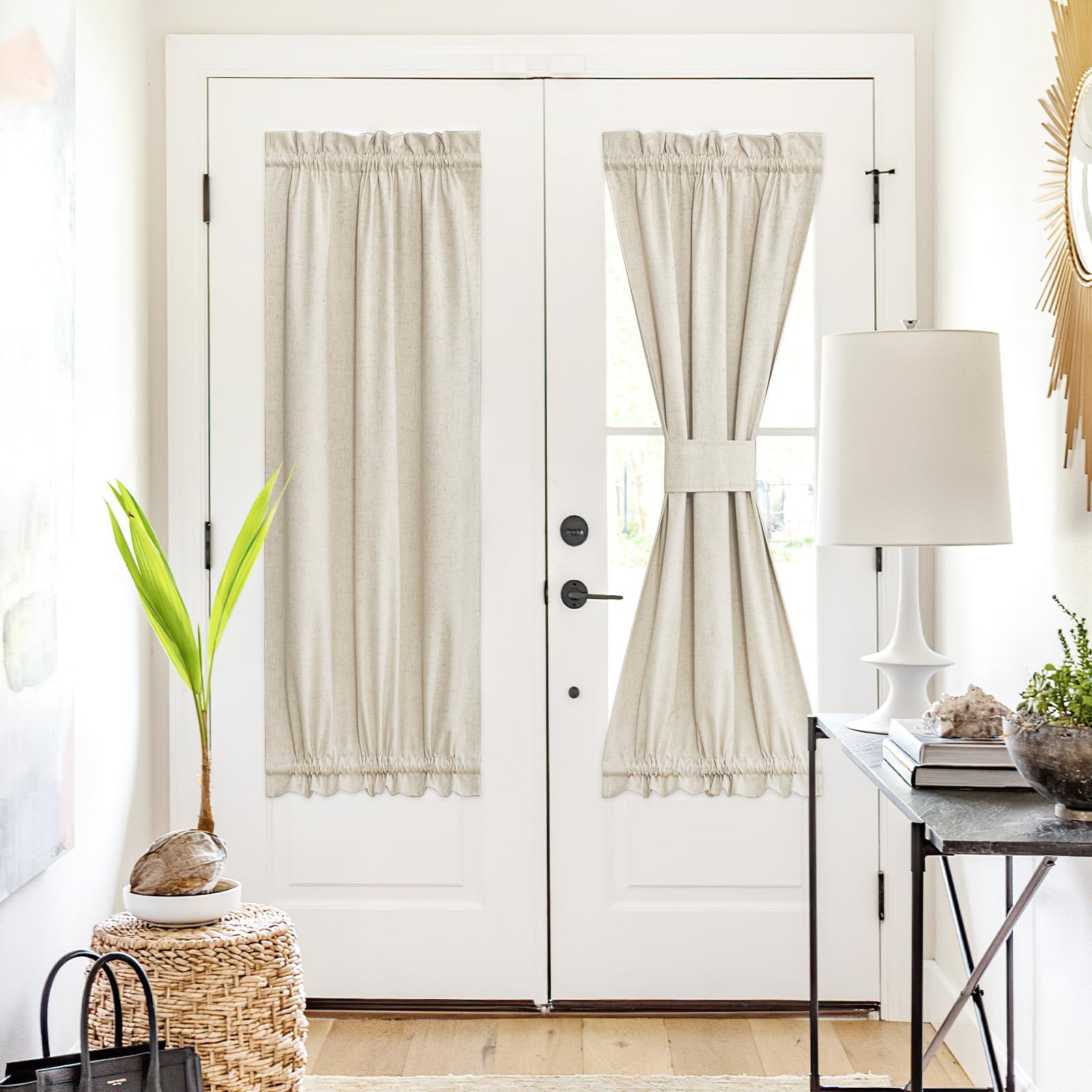 Amazon.com: NICETOWN Sidelight Door Curtains 64 Inches Long for