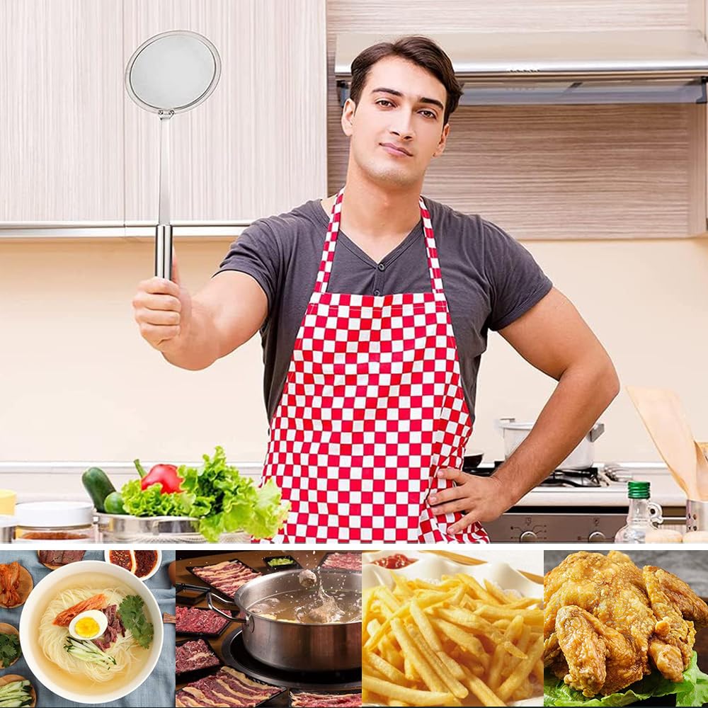 Schiumarola In Acciaio Inox 10cm - Colino A Maglia Fine Per Fritti, Zuppe, Olio, Lavabile In Lavastoviglie - Foto 4