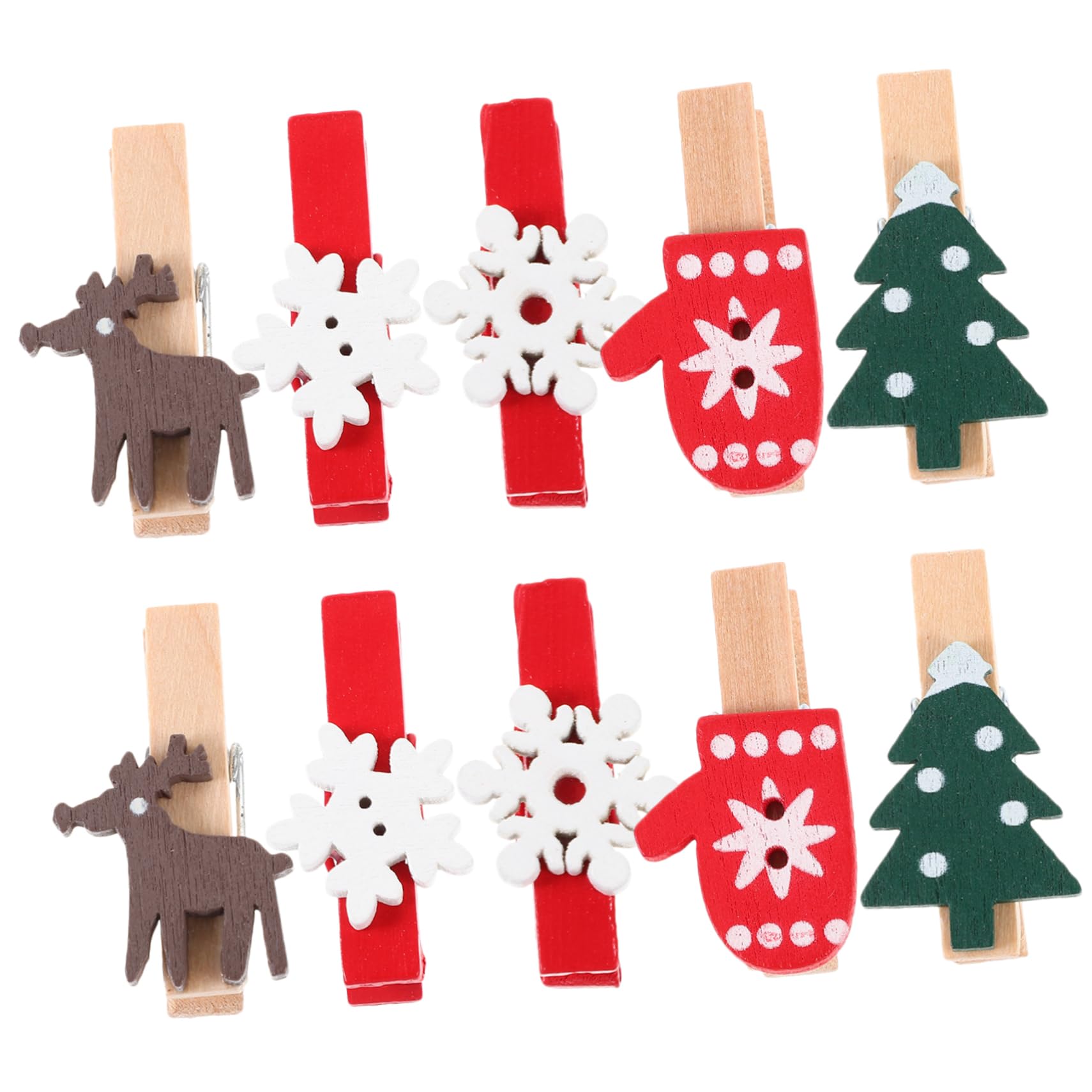 500 STK Nachrichtenordner weihnachtsbasteln Weihnachts basteln weihnchtsdeko weihnachtliche dekorative Clips Mini-Weihnachtswäscheklammern Dekorative Fotoclips Fotohalterclip Eisen