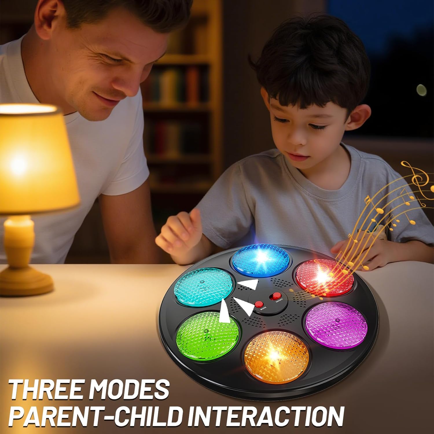 Handheld Light Up Electronic Memory Game for Kids Boys Girls Interactive Sound Car Travel Road Trip Toys Birthday Gifts for Ages 3-12 4-8 6-8 8-12 with Solo Multiplayer (Black)