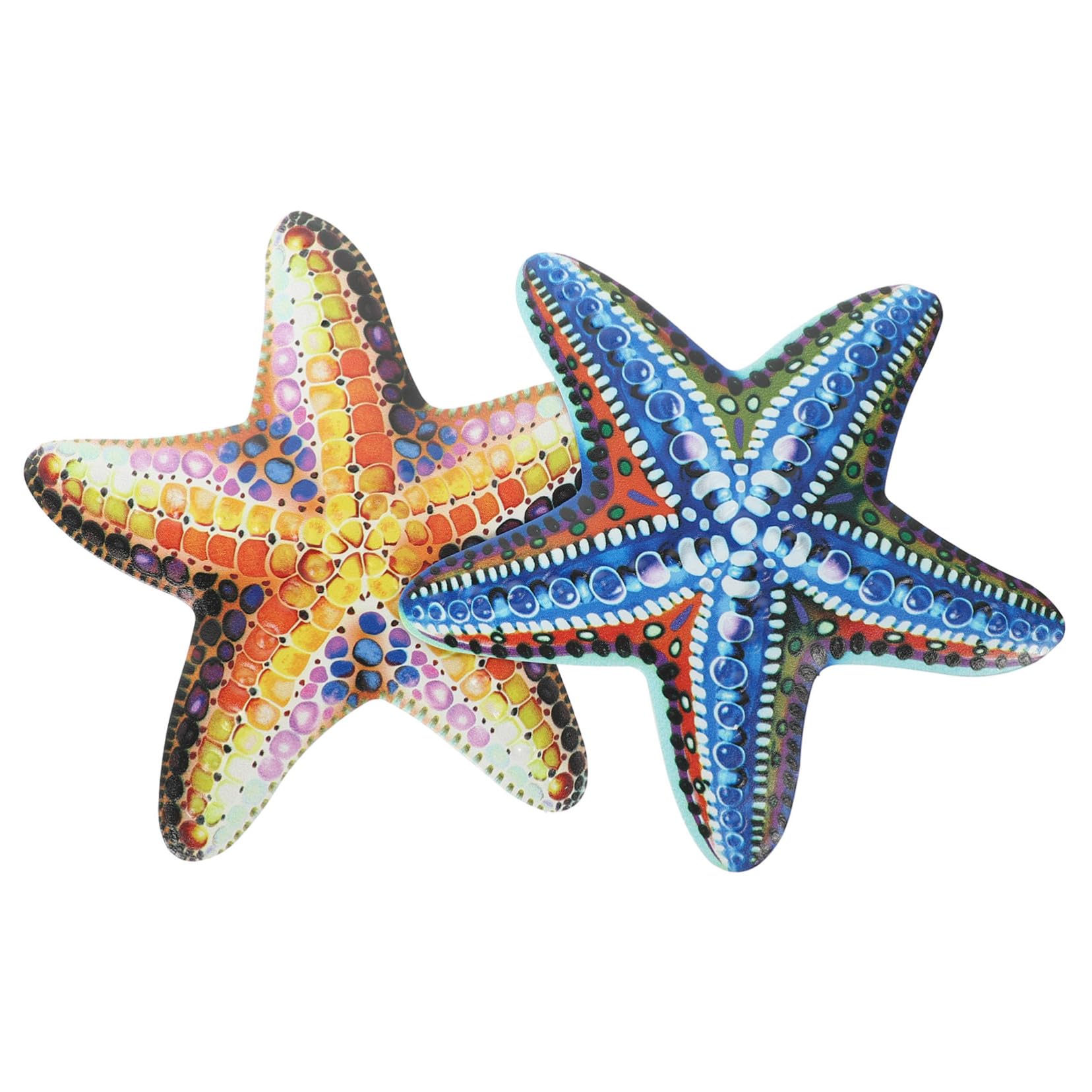 GOOHOCHY 2 Piezas colgantes de pared decoraciones de arte de la pared escultura de pared de estrella de mar adornos de pared home decor artesanía manualidades de arte de pared exterior