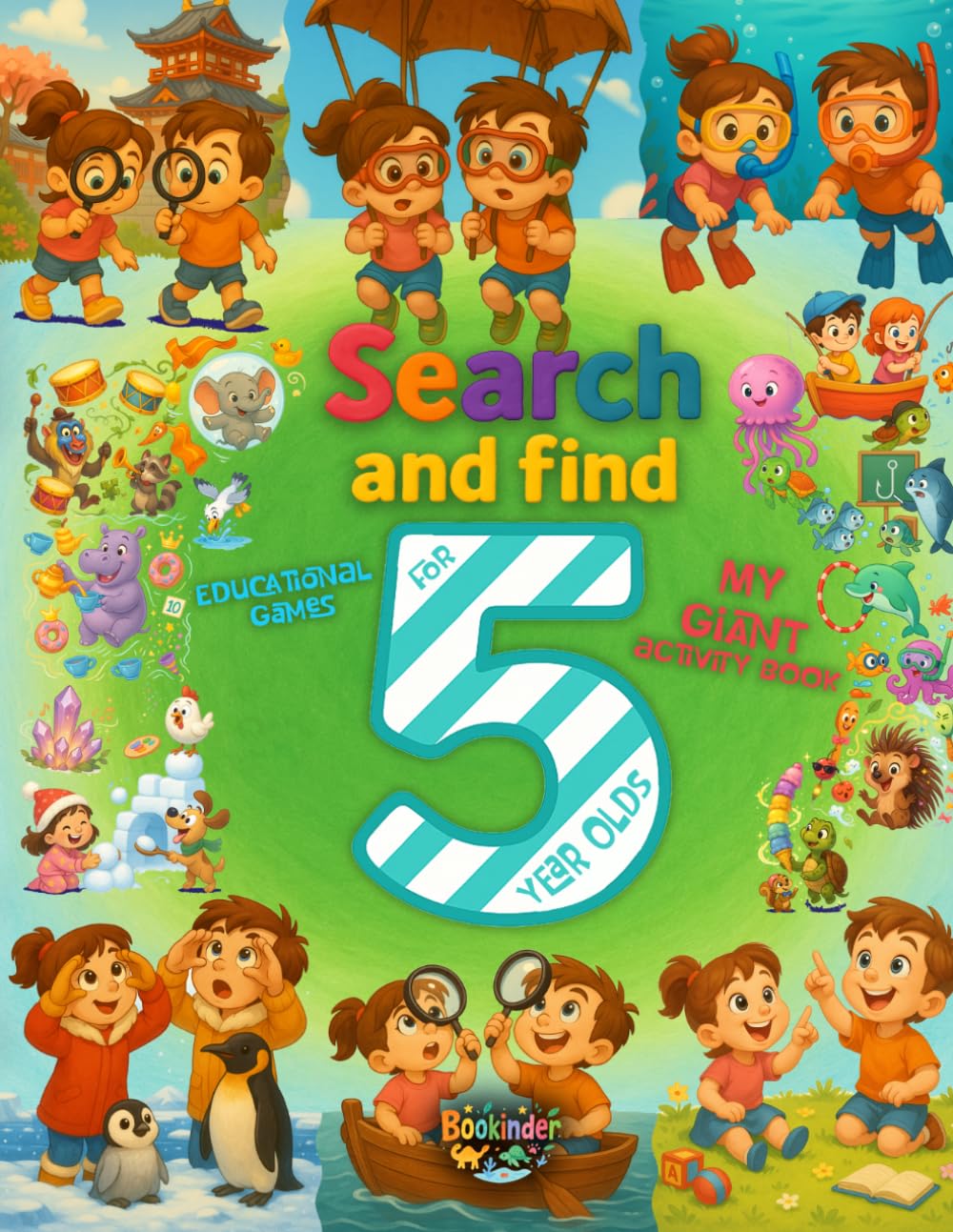 Search and Find for Kids Age 5 and above: The Giant Seek and Find Book for Kids, Fun Hidden Object Game | Boosts Focus & Observation Skills (Search and Find Books for Kids)