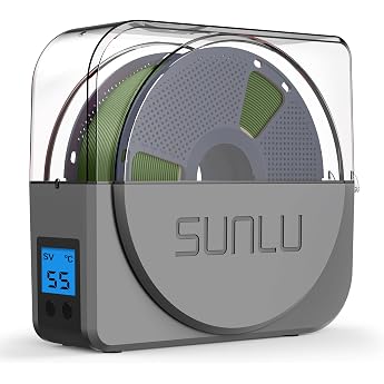 SUNLU Official Filament Dry Box with Circulation Fan Filament Dry Storage Box for 3D Printer Filament 1.75 2.85 3.00 mm Removes Moisture from Filaments S1 Plus Grey