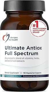 Designs for Health Ultimate Antiox Full Spectrum - Antioxidant Supplement with Resveratrol, Acerola, Lutein, Curcumin C3, Quercetin + More (90 Capsules)