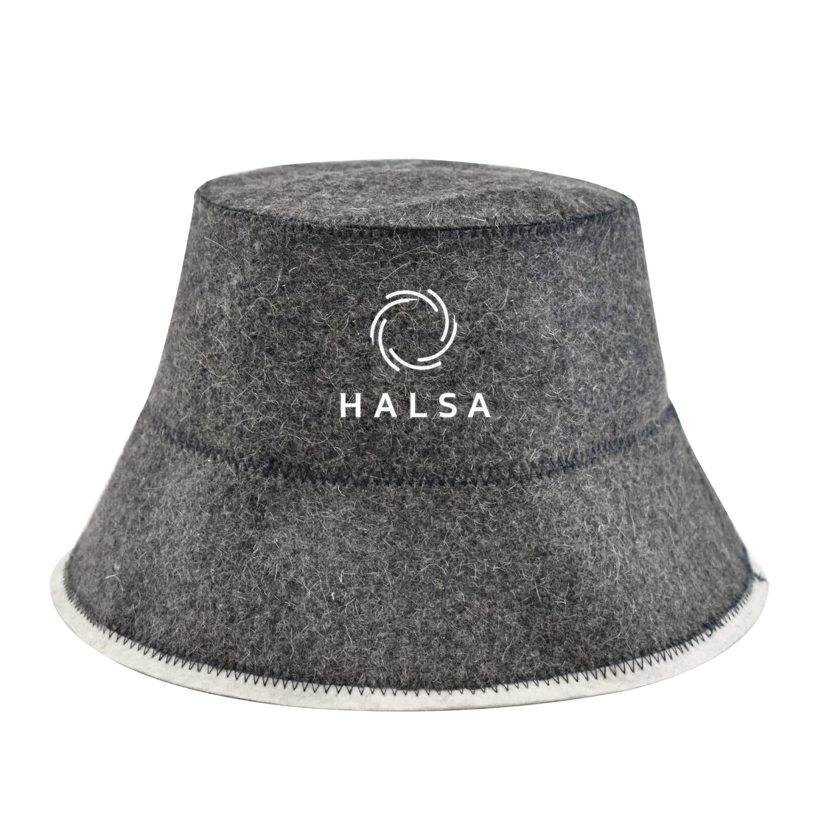 Sauna Hat - Handmade Wool Cap to Stay Longer, Enhance Benefits, Regulate Temperature - Gift for Users, Accessory for Women and Men - Grey
