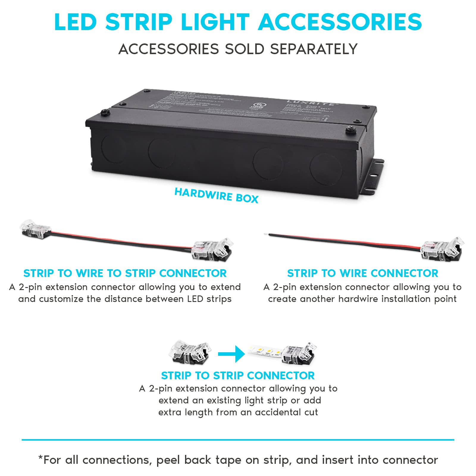 Amazon.com: Luxrite LED Strip Lights 16.4FT, 3000K Soft White, High  Density, 461 Lumens/FT, Cut to Length, 803 LED Chips/Reel, 4.4W/FT, CRI 90,  24V Flexible Tape Light, UL - Home and Remodel, Accent