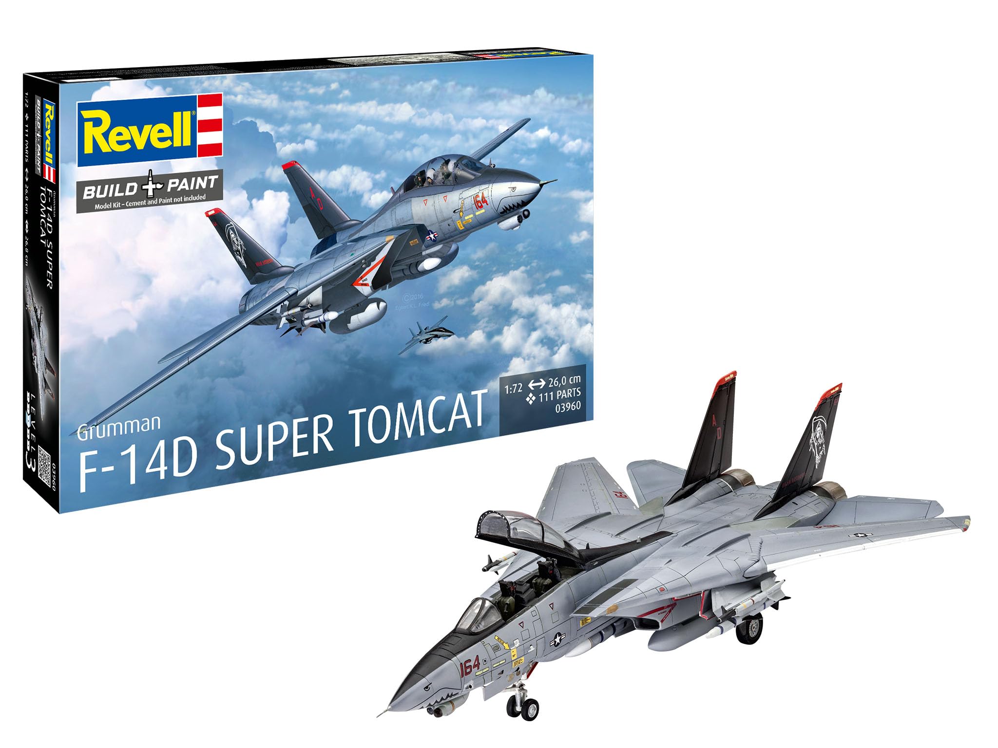 Amazon | ドイツレベル(Revell) 1/72 アメリカ空軍戦闘機 F-14D