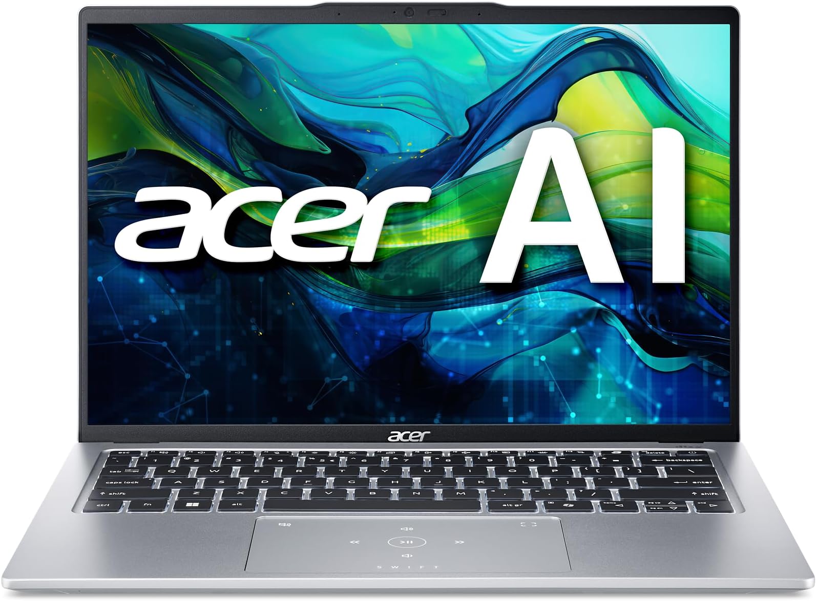 acer Swift Go 14 Intel Evo Edition Laptop | 14" 1920 x 1200 Touch Display | Unlock AI Experiences | Intel Core Ultra 7 Processor 155H | Intel ARC | 16GB LPDDR5X | 512GB SSD | Wi-Fi 7 | SFG14-73T-78YK