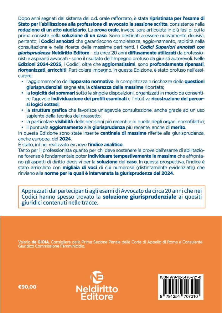 Codice di procedura penale e leggi speciali. Annotato con la giurisprudenza. Esame avvocato 2024