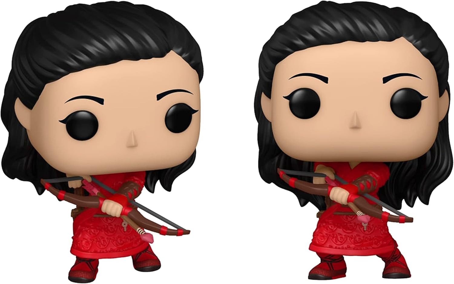 Funko POP! Heroes Marvel Shang-Chi and The Legend of The Ten Rings Collectors Set - Shang-Chi in 2 Styles, Jiang Li, and Katy