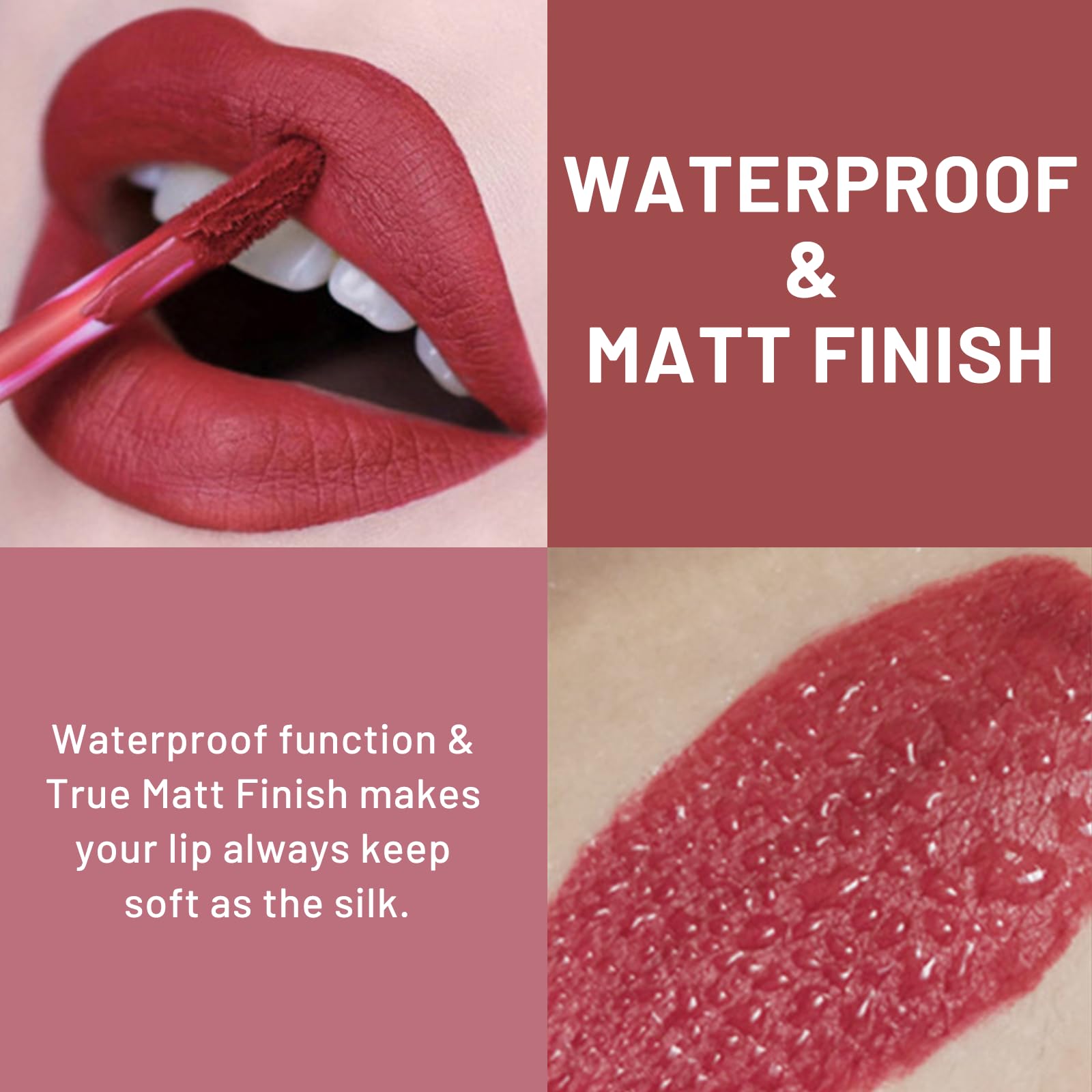 Leogony 6PCS Matt Lipsticks Long Lasting Set - Image 4