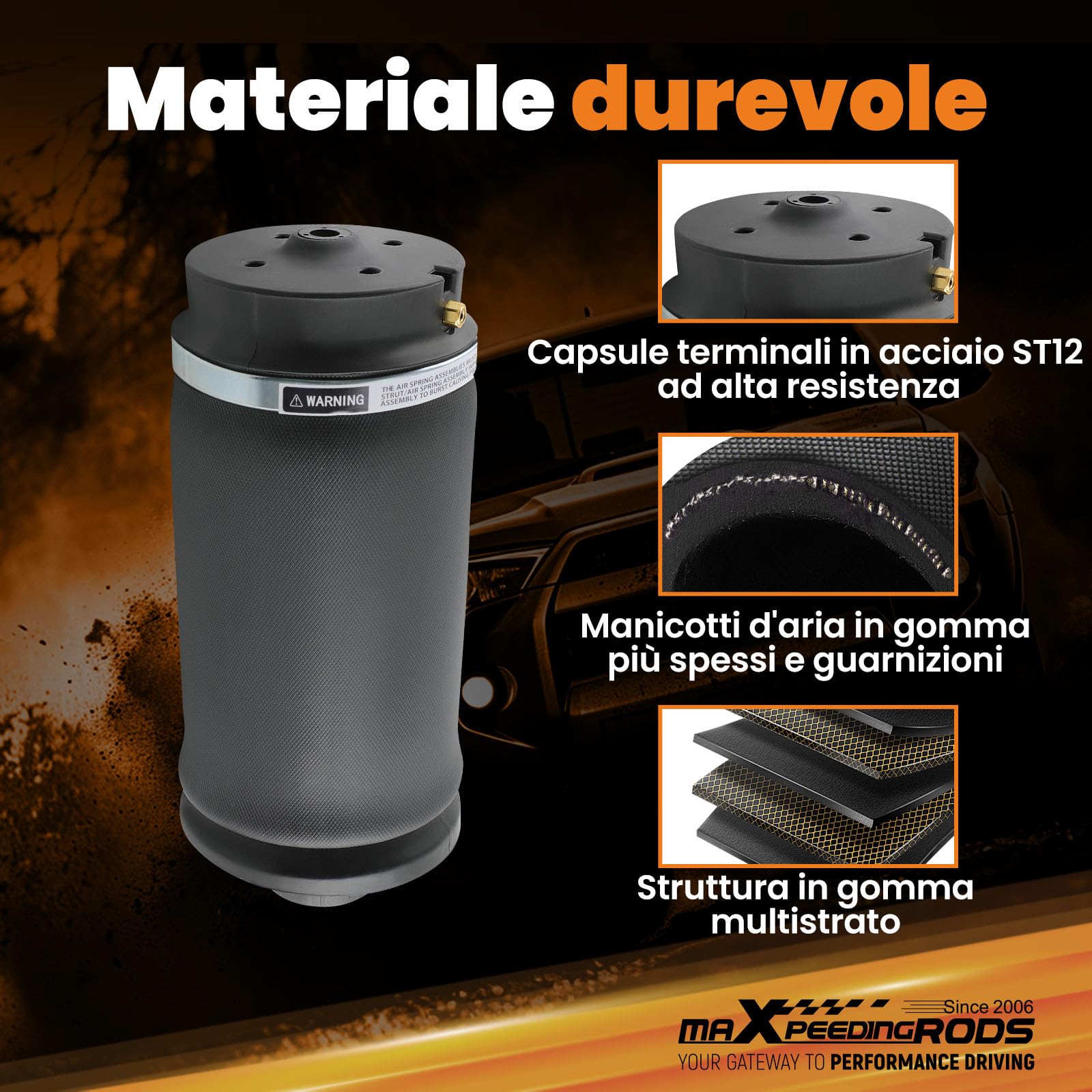 maXpeedingrods Molla Aria Sospensioni Pneumatiche Airmatic Posteriore for Mercedes W164 X164