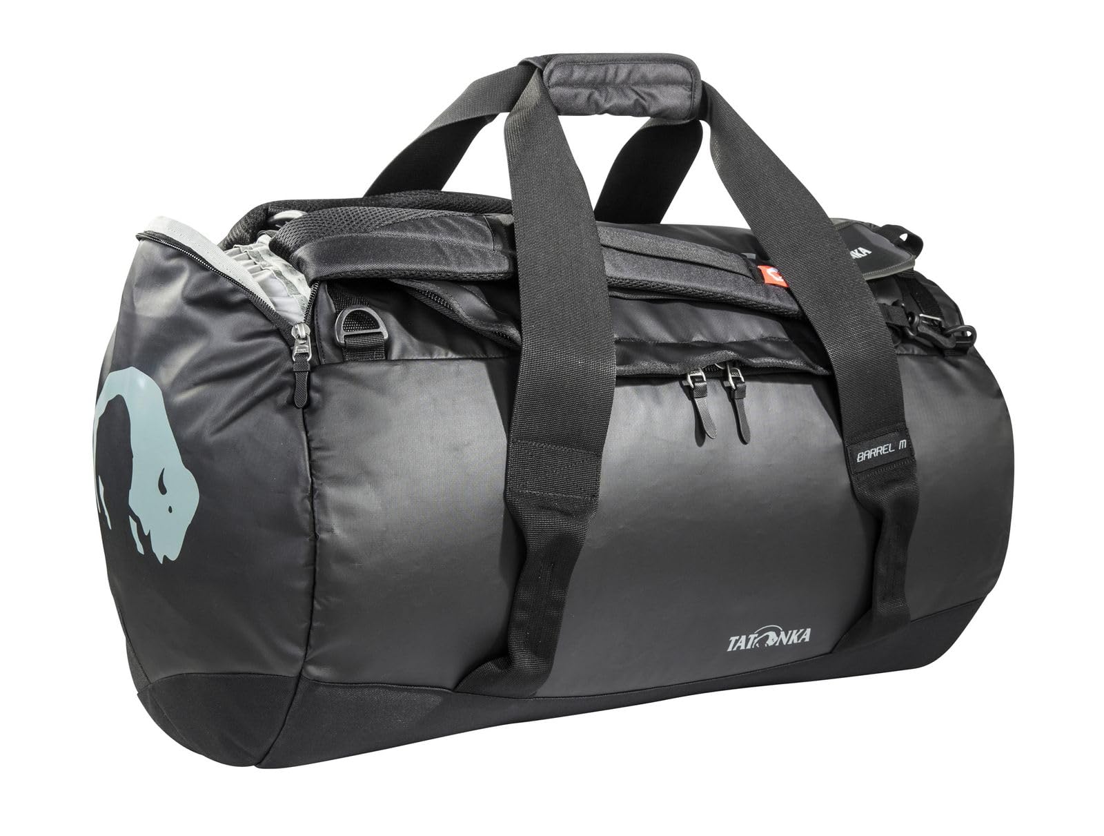Tatonka Barrel M Reisetasche - 65 Liter - wasserfeste Tasche aus LKW-Plane mit Rucksackfunktion und großer Reißverschluss-Öffnung - Rucksacktasche - unisex