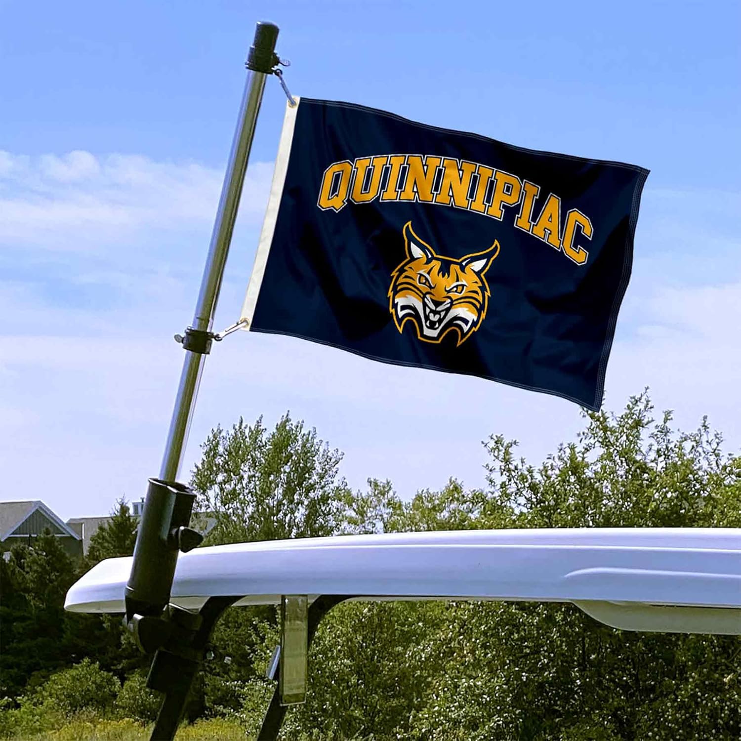 Quinnipiac Bobcats Boat and Golf Cart Flag