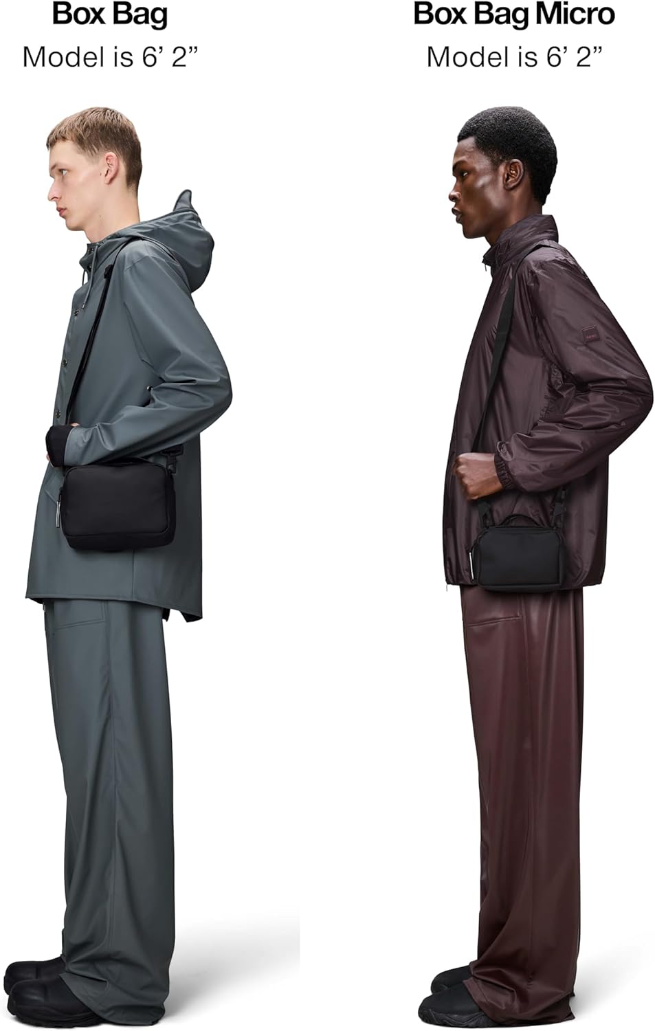 RAINS Unisex Waterproof Crossbody Sling Fanny Bag - Versatile Black Box Bag for Women & Men - Image 7