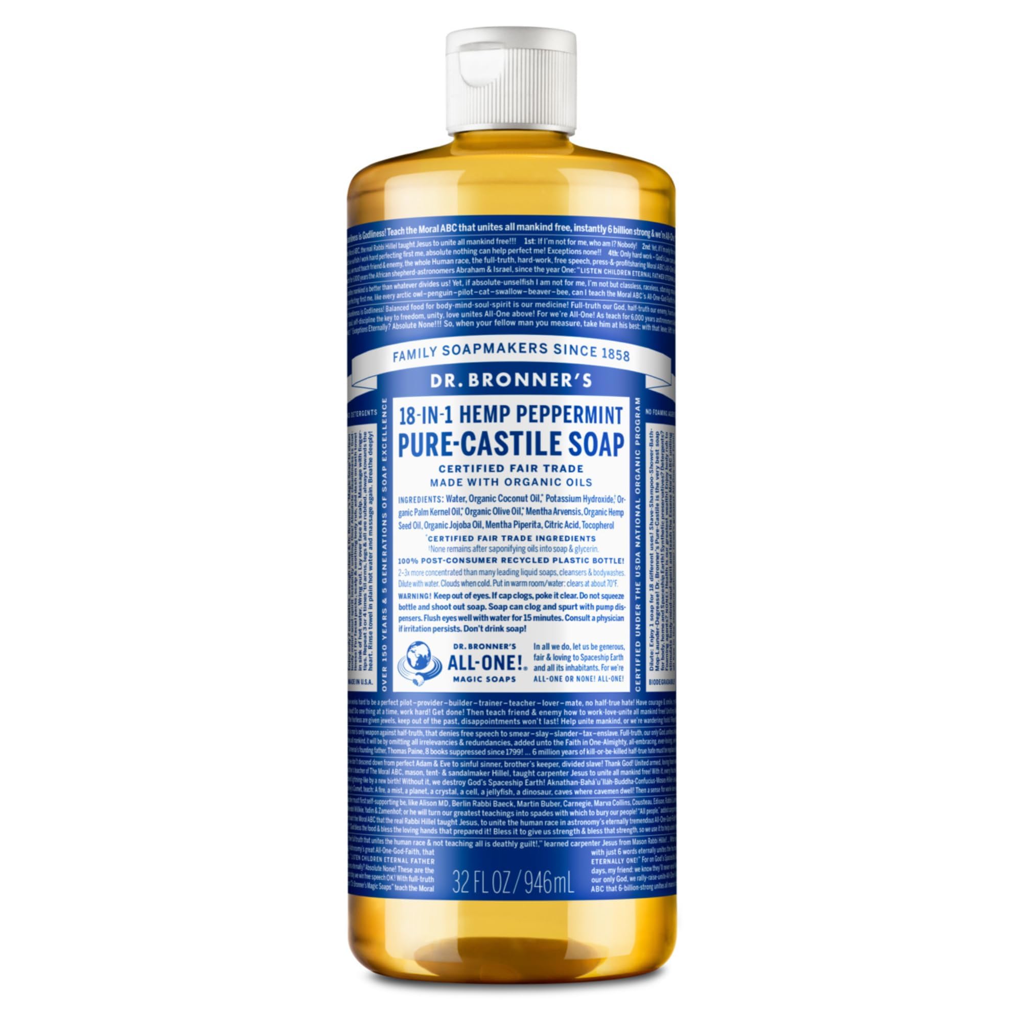 Dr. Bronner's Magic Soaps Pure-Castile Soap, 946ml