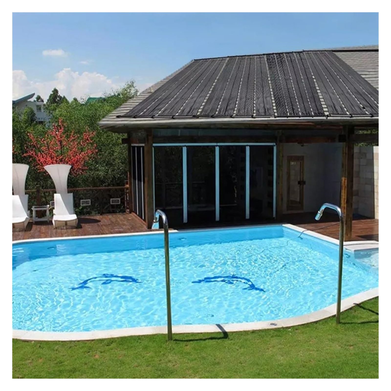 Riscaldatore per Piscina Prodotti Caldi Stuoia dello Stagno del Riscaldamento Tetto Scaldabagni solari pressurizzati Pompa di Calore per Piscina