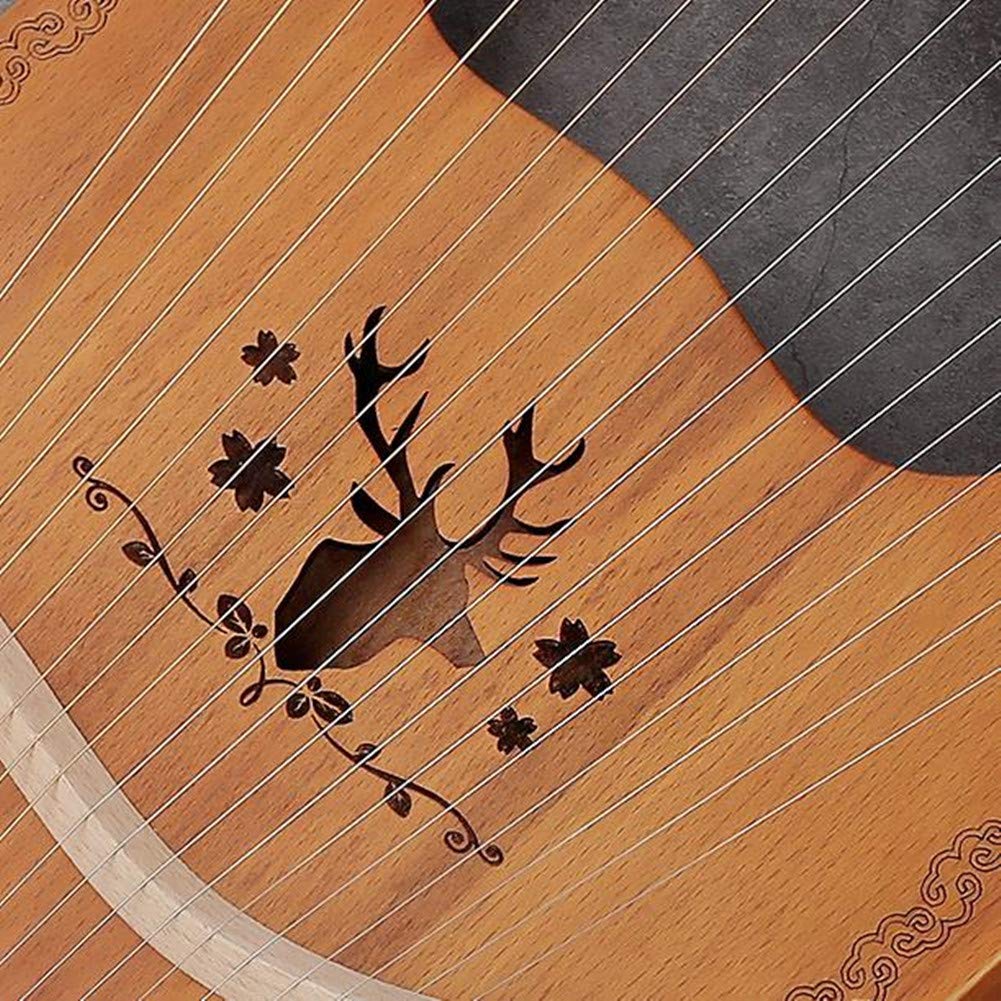 Amazon | Champion crafts ライアー 16弦 ハープセット トナカイ柄