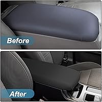 Vista 3 de AOMSAZTO Fundas de reposabrazos para Ford Explorer 1997-2001 Negro