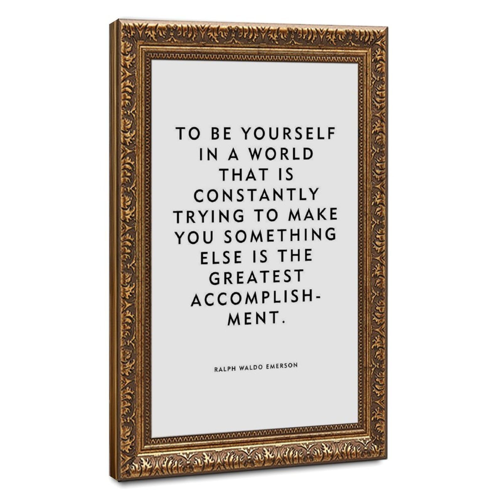 ELKPDOE Be Yourself Poster Motivational Quotes