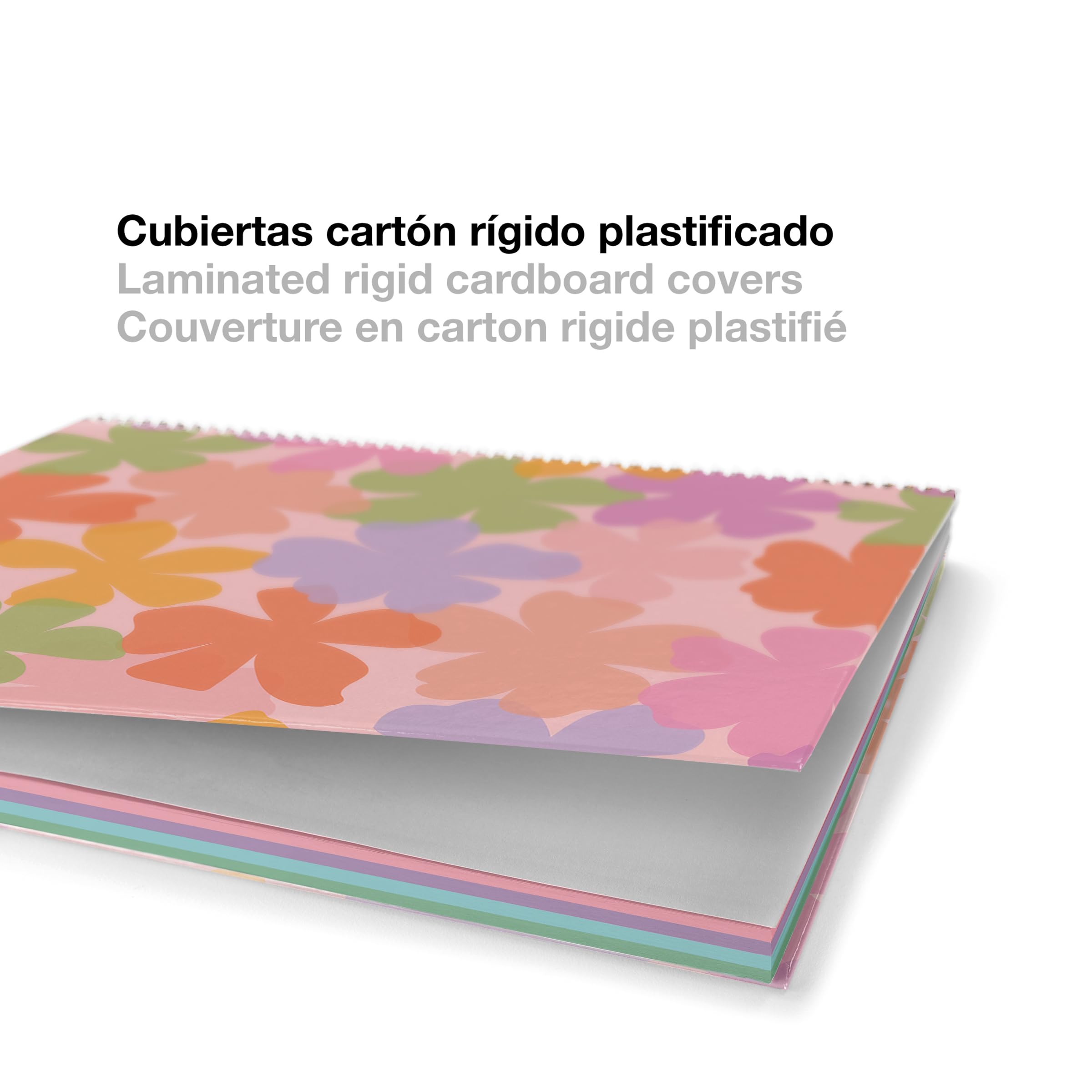 Miquelrius - Cahier A6 petits carreaux 5 mm, 120 feuilles microperforées 4 couleurs multi-matières, papier opaque 70 g/m², couverture carton extra rigide, spirale, Sans perforations, Aquarelle - 4