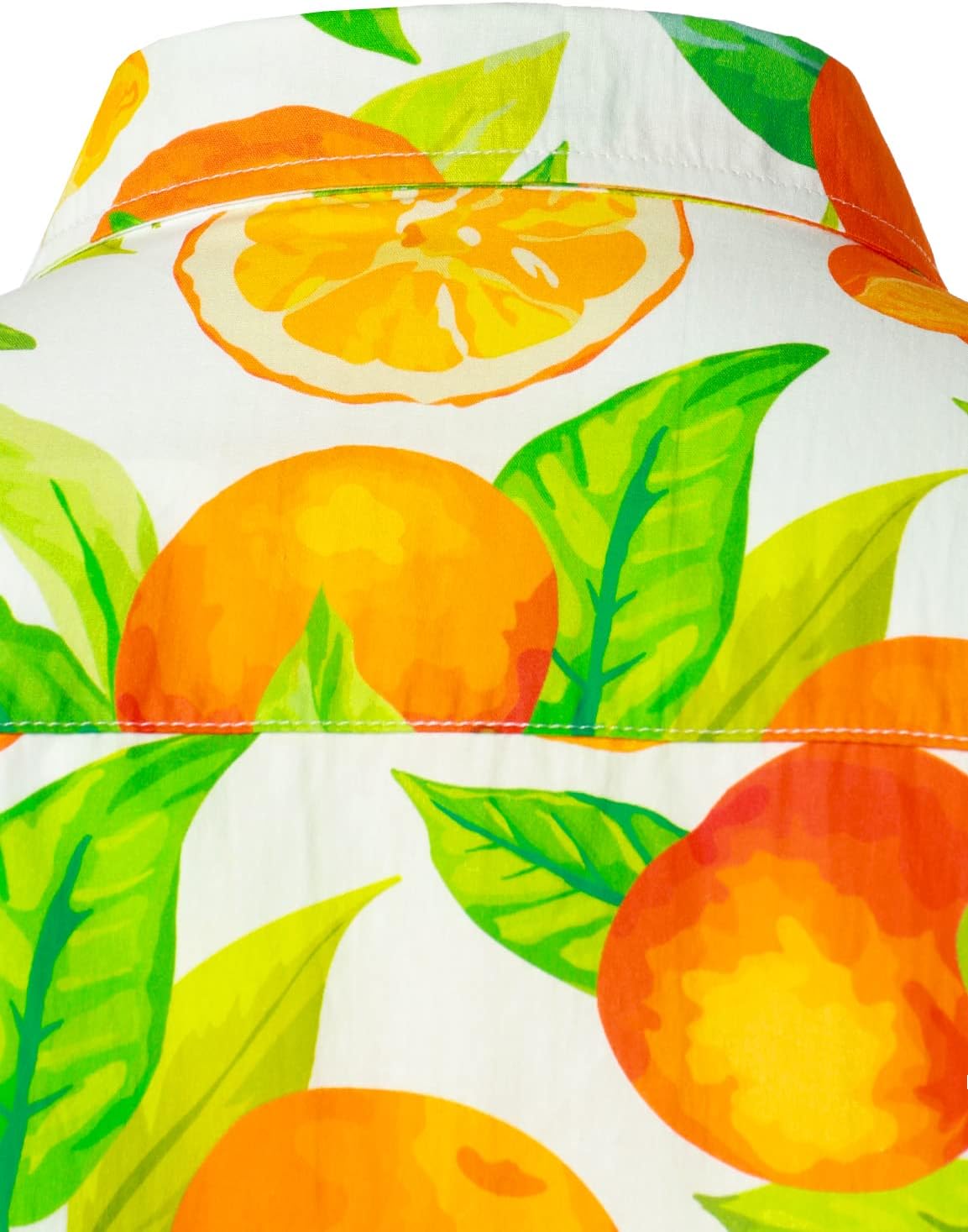 JOGAL Men's Cotton Button Down Short Sleeve Hawaiian Shirt - Image 6