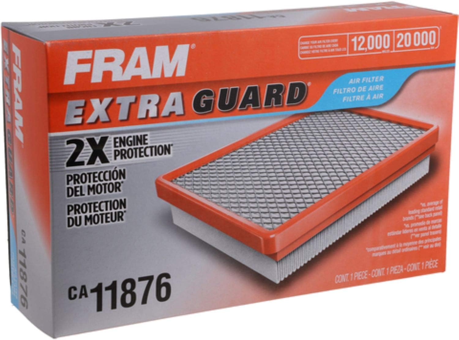 FRAM Extra Guard CA9711 Replacement Engine Air Filter for